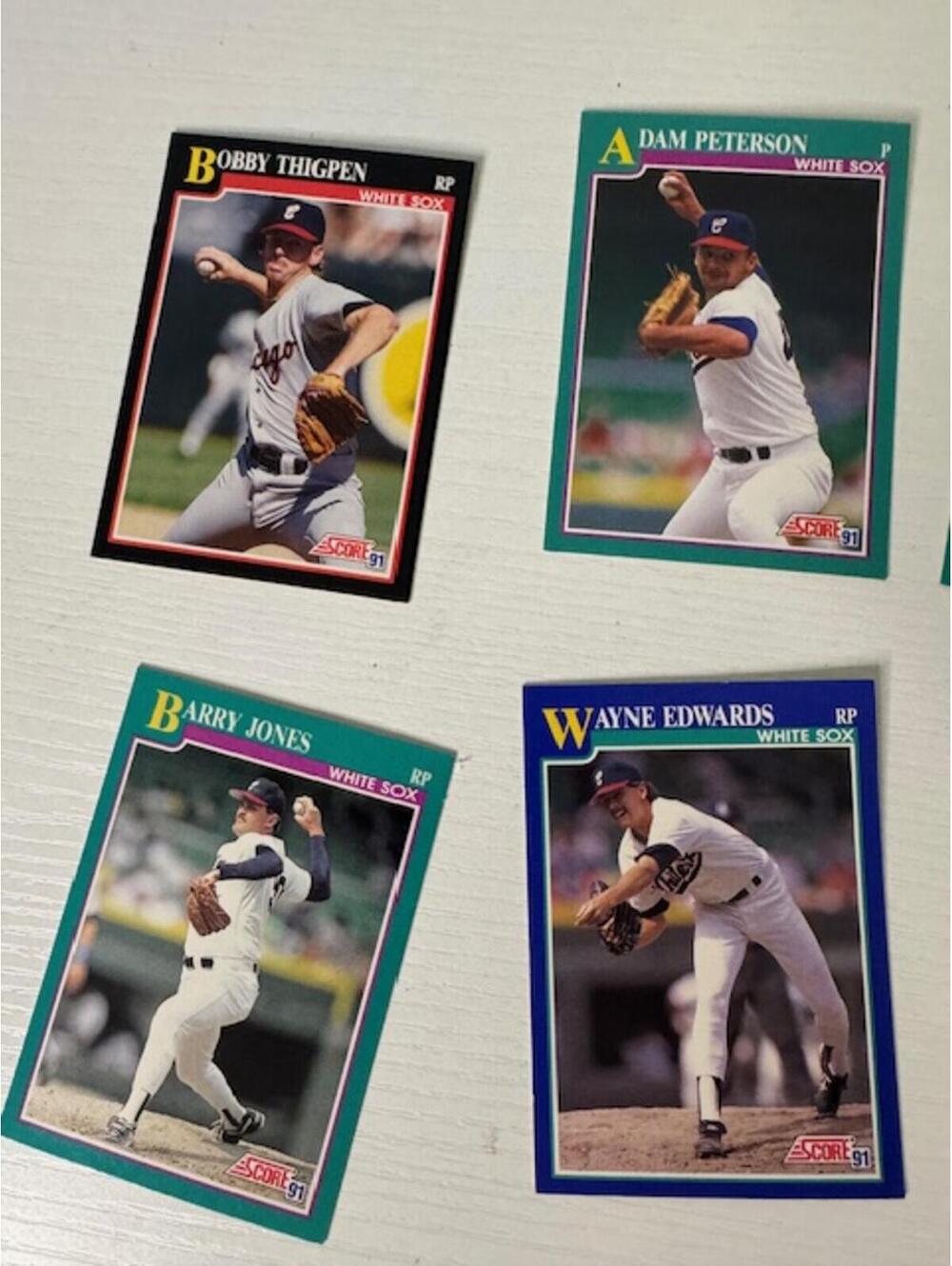 1991 Score Chicago White Sox Baseball Card Lot - Mixed Players